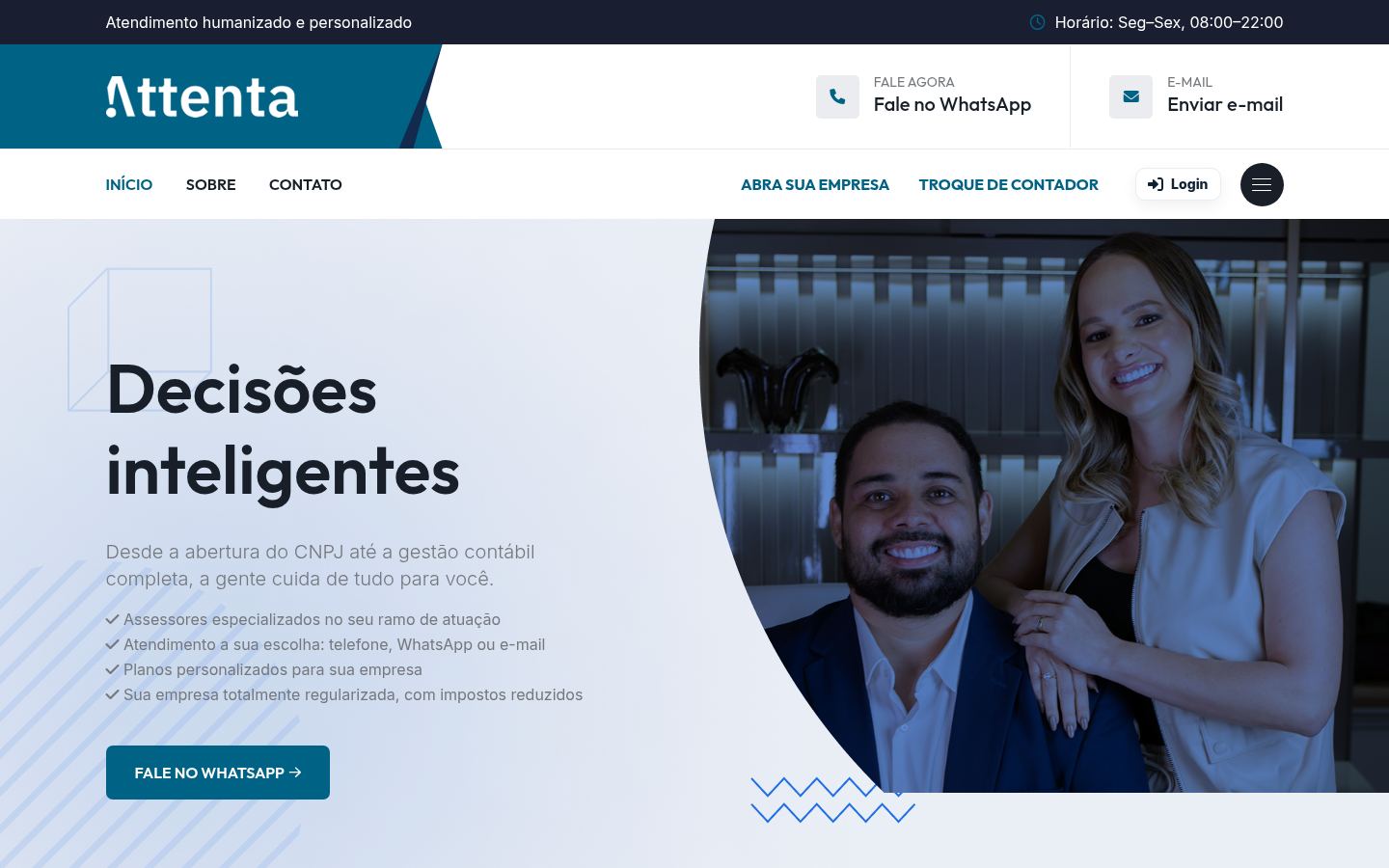 Prévia do site Attenta Contabilidade